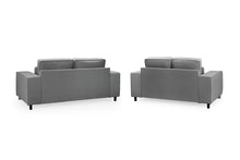 Load image into Gallery viewer, Sloane Plush Grey Sofa - Available in Corner, 3 or 2 Seater
