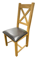 Torino & Luca Wooden Chairs - Colours Natural or Grey - Available in Ladder or Cross Back