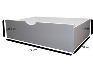 Underbed Bed Drawers (Pair) - Available in White & Waxed