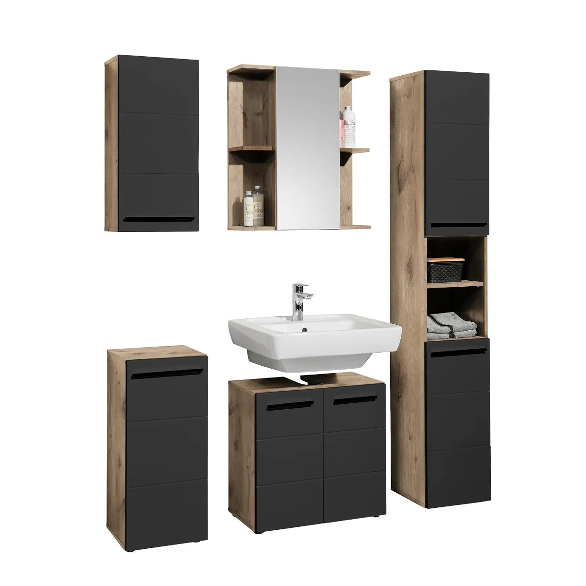 Vista Bathrrom Range - Viking Oak & Matte Black Finish