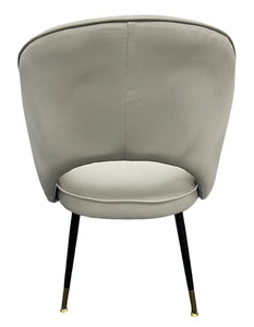 Luxury Venice Black Legged Chair - Avilable in PU Grey, PU TAN or Cream Fabric