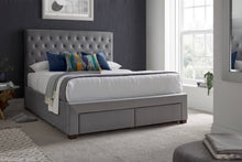 Load image into Gallery viewer, Vindolanda Roman Grey Drawer Storage Bed - Available in Double or KingSize
