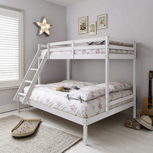 Surrey Twin Sleeper Bunk Bed - White or Grey - 3Ft over 4"6Ft (Double over Single)