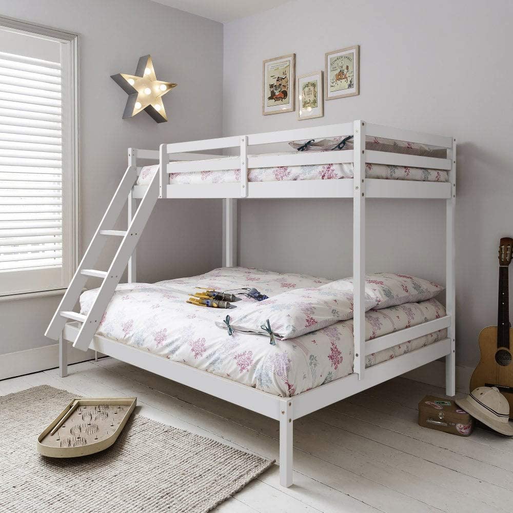 Surrey Twin Sleeper Bunk Bed - White or Grey - 3Ft over 4