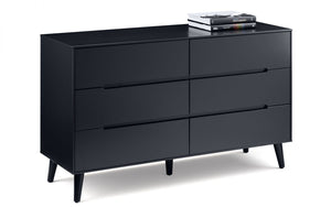Alison Bedroom Range - White or Anthracite - Options: 2 Drawer Bedsides, 3 Drawer Chest, 5 Drawer Chest, 6 Drawer Chest & Wardrobe