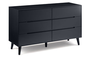 Alison Bedroom Range - White or Anthracite - Options: 2 Drawer Bedsides, 3 Drawer Chest, 5 Drawer Chest, 6 Drawer Chest & Wardrobe