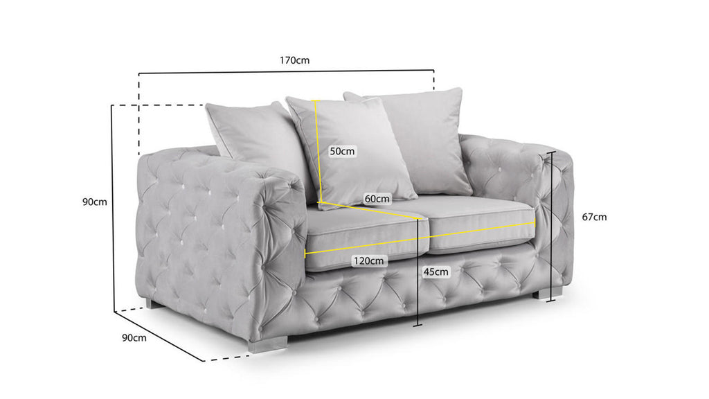 Ankara Sofa -  Silver or Slate - Available in Corner, 3+2 & Footstool