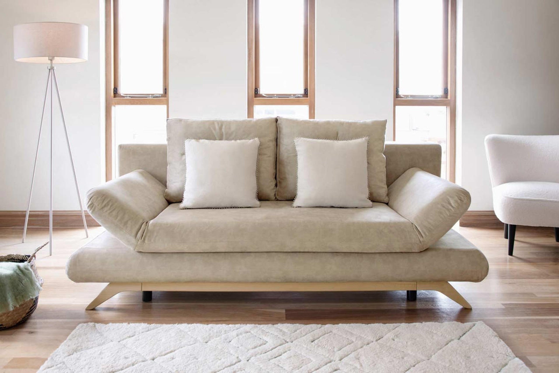 Athell SofaBed - Colours Charcoal or Mocha - Available in 3 Seater