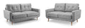 Aurora Sofa -  Grey Fabric - Available in Corner, 3+2 & Armcahir