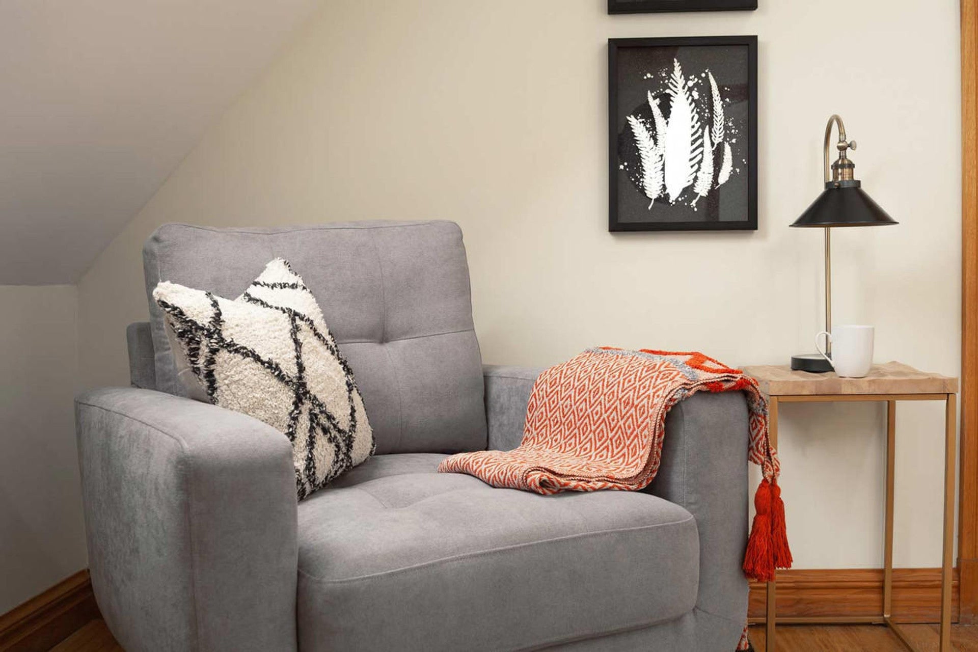 Aurora Sofa -  Grey Fabric - Available in Corner, 3+2 & Armcahir