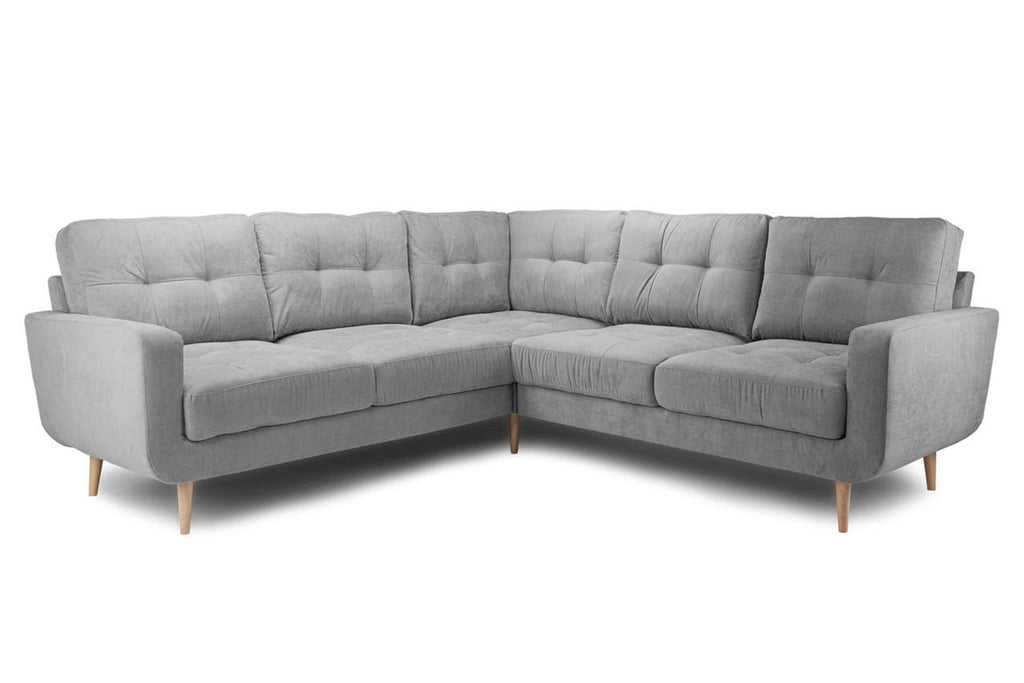 Aurora Sofa -  Grey Fabric - Available in Corner, 3+2 & Armcahir