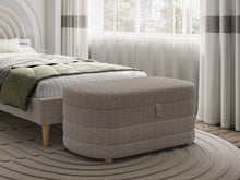 Load image into Gallery viewer, Ava Boucle Fabric Bed - Available in Double - Mattress Options
