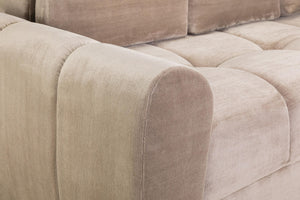 Azzuro SofaBed - Colours Grey or Mocha or Cream - Available in Universal Corner