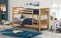 Kids Barcelona Bunk Bed - Available In Grey, Stone White or Pine - Optional Mattress