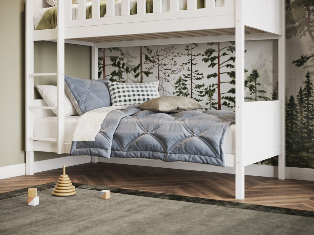 Beaumont Wooden Bunk Bed Single - Available in Grey or White