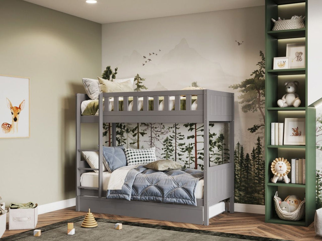 Bea Shorty Wooden Bunk Bed with Optional Trundle