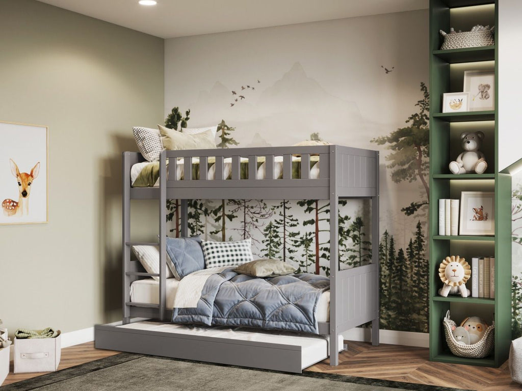 Bea Shorty Wooden Bunk Bed with Optional Trundle
