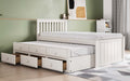 Stylish Montana guest Bed With Drawers - Available in Grey or White - Trundle Mattress Option