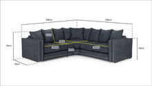 Load image into Gallery viewer, Bentley Sofa - Plush Charcoal - Available in a Large Corner &amp; 3+2 Set
