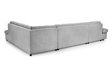 Load image into Gallery viewer, Bergen U Shaped SofaBed - Colours Grey or Black &amp; Grey - Available in LHF/RHF U Corner
