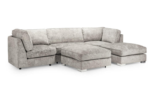 Bishop Large Corner Sofa - Available Truffle or Platinum - Scatterback or Full Back