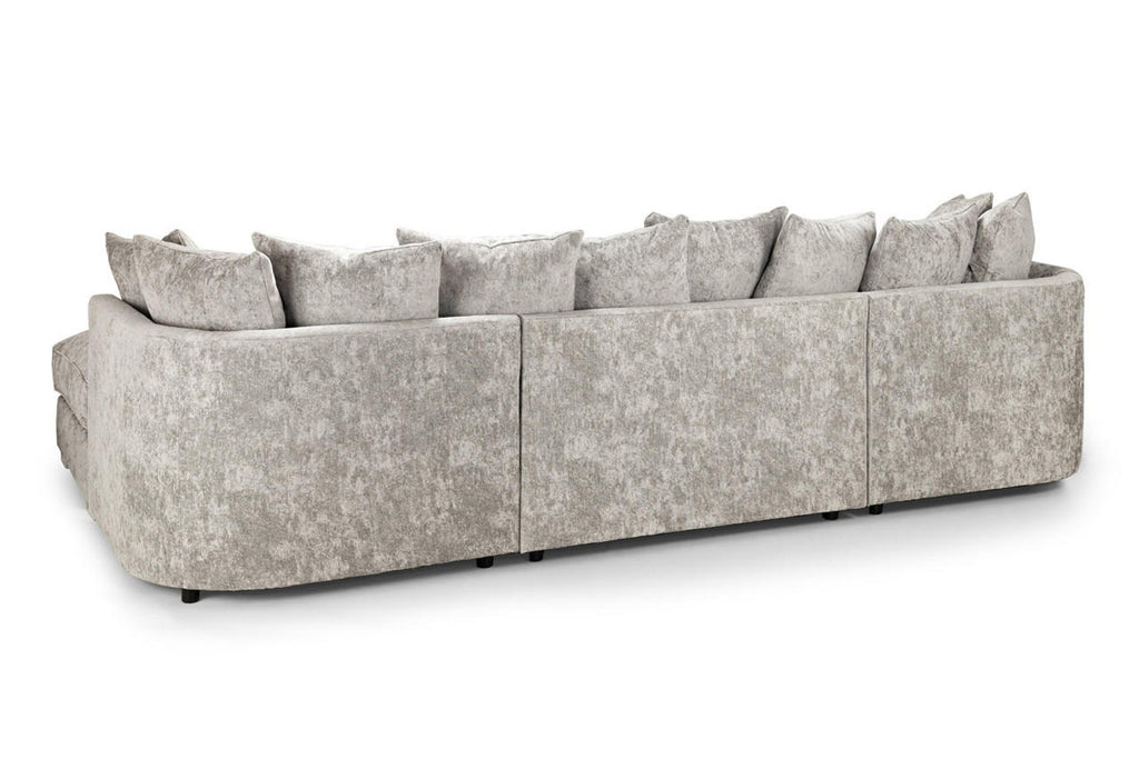 Bishop Large Corner Sofa - Available Truffle or Platinum - Scatterback or Full Back