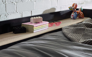 Kids Blaze Gaming Highsleeper - Available in All White or Black And Pale Wood - Optional Mattress