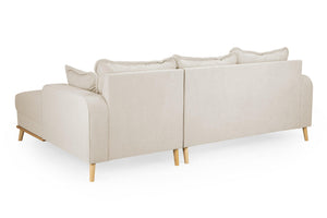 Briar Corner Sofa - Available Biege, Grey, Pink or Blue - Left Hand & Right Hand Facing Options