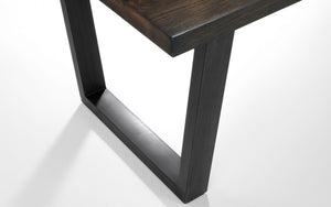 Brooklyn Dining Table - Dark Oak - 98cm D x 180cm W x 76cm H