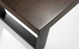 Brooklyn Dining Table - Dark Oak - 98cm D x 180cm W x 76cm H