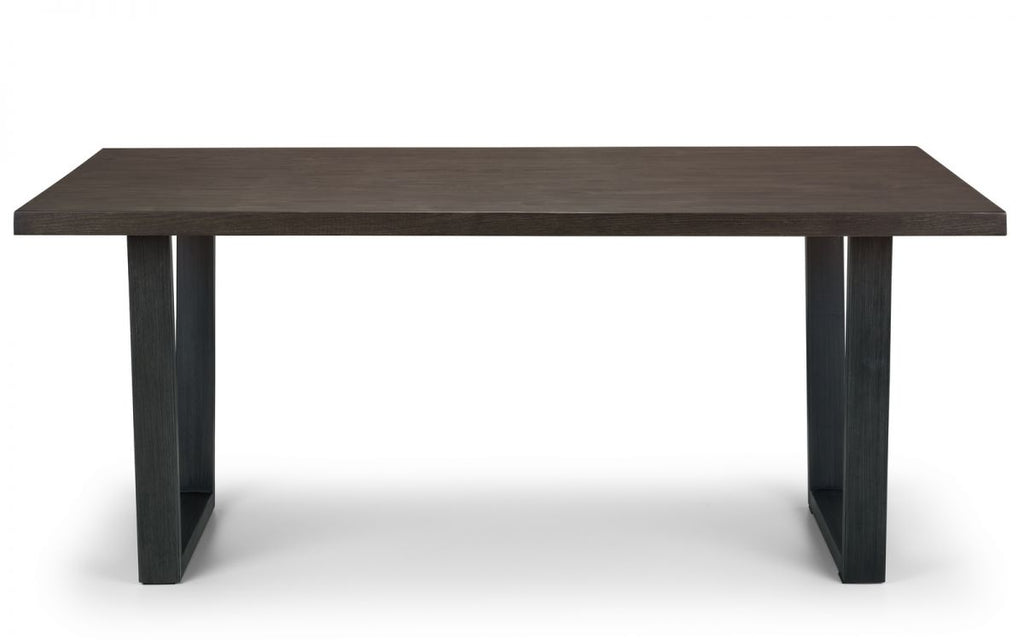 Brooklyn Dining Table - Dark Oak - 98cm D x 180cm W x 76cm H