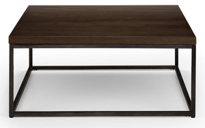 Brooklyn Square Coffee Table - Dark Oak or Oak - 90cm D x 90cm W x 40cm H