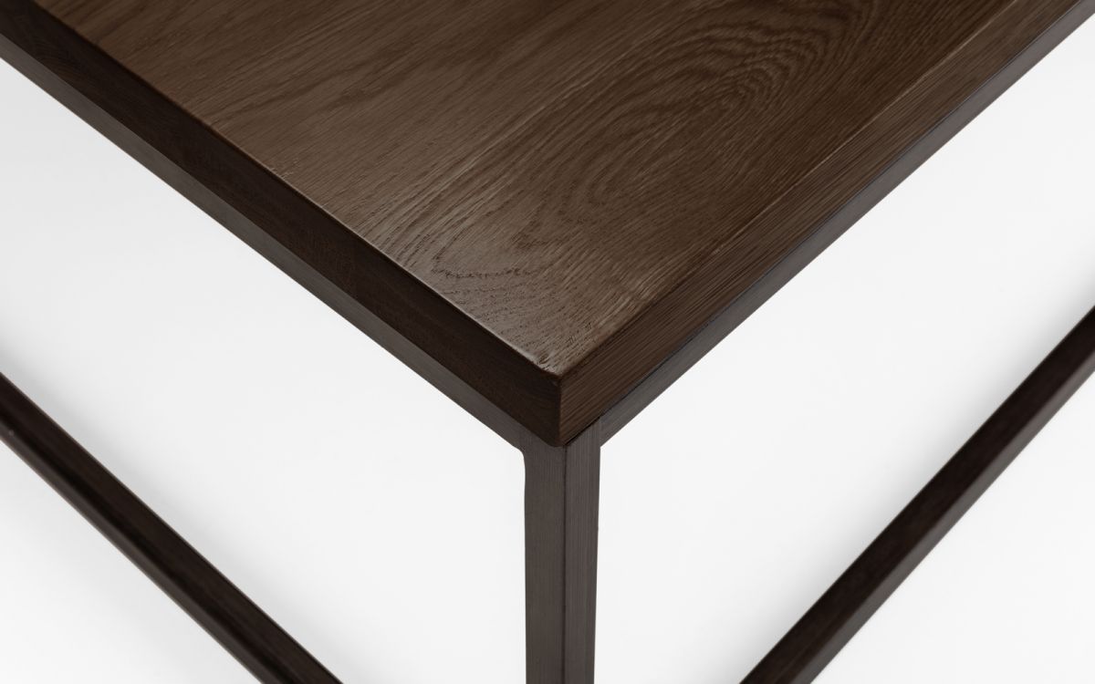 Brooklyn Square Coffee Table - Dark Oak or Oak - 90cm D x 90cm W x 40cm H