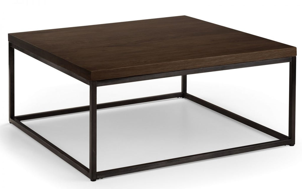 Brooklyn Square Coffee Table - Dark Oak or Oak - 90cm D x 90cm W x 40cm H