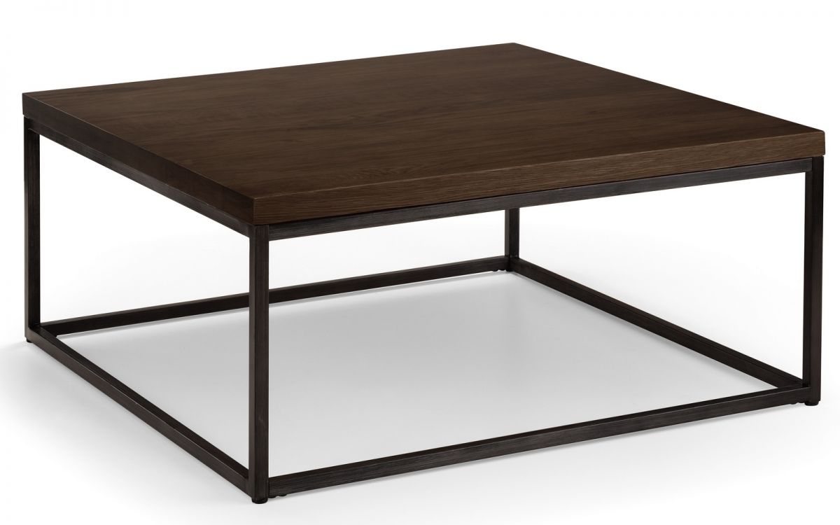 Brooklyn Square Coffee Table - Dark Oak or Oak - 90cm D x 90cm W x 40cm H