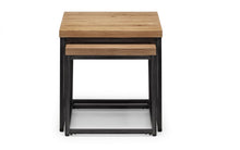 Load image into Gallery viewer, Brooklyn Nesting Lamp Tables - Dark Oak or Oak - 50cm D x 50cm W x 50cm H
