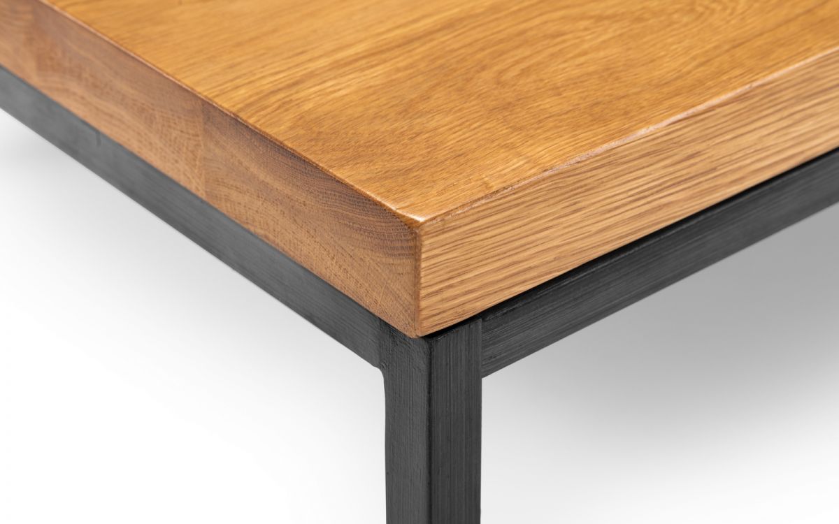 Brooklyn Square Coffee Table - Dark Oak or Oak - 90cm D x 90cm W x 40cm H
