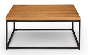 Brooklyn Square Coffee Table - Dark Oak or Oak - 90cm D x 90cm W x 40cm H