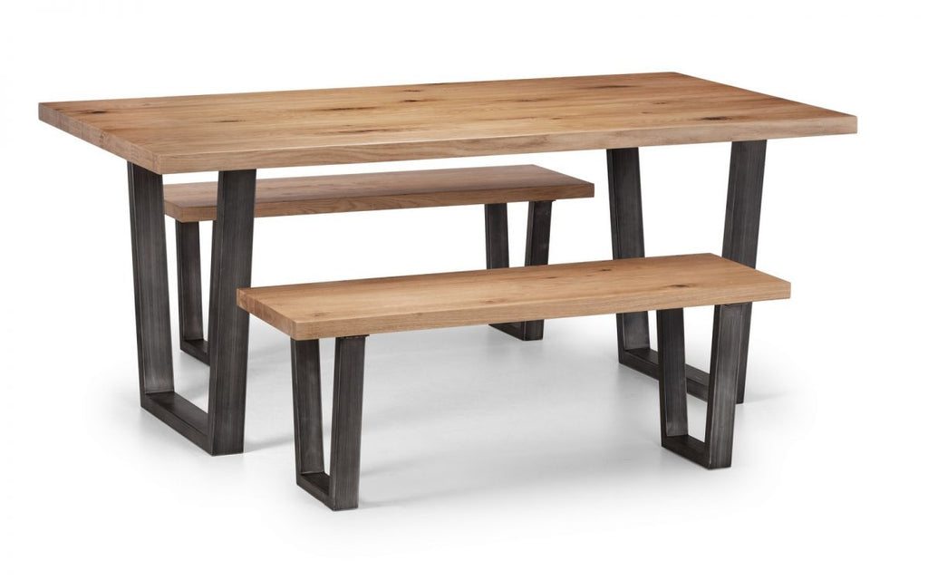 Brooklyn Dining Table - Oak - 98cm D x 180cm W x 75.5cm H