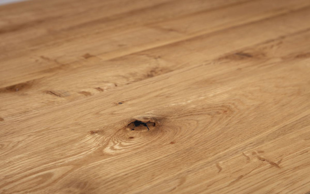Brooklyn Dining Table - Oak - 98cm D x 180cm W x 75.5cm H