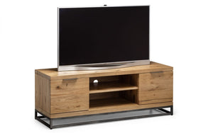 Brooklyn TV Unit - Dark Oak or Oak - 45cm D x 135cm W x 51cm H