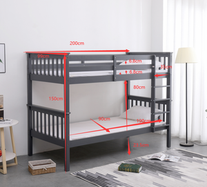 ZOOM BUNK BED - Colour Option Grey or White