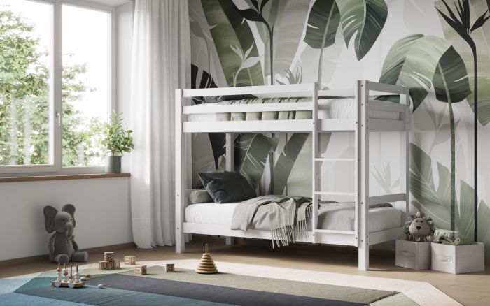 Callisto Bunk Bed Frame - Available in White or Grey