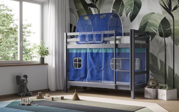 Callisto Bunk Bed Frame - Available in White or Grey
