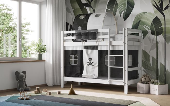 Callisto Bunk Bed Frame - Available in White or Grey