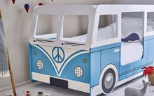 Load image into Gallery viewer, Kids Campervan Bed - Light Blue - Optional Mattress
