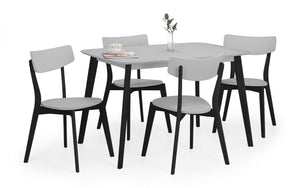 Casa Rectangular Dining Table (120 x 80cm) - Available in Grey/Black or White