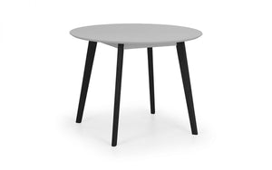 Casa Round Dining Table (100W x 100D x 75Hcm) - Available in Grey/Black or White