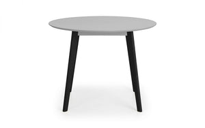 Casa Round Dining Table (100W x 100D x 75Hcm) - Available in Grey/Black or White