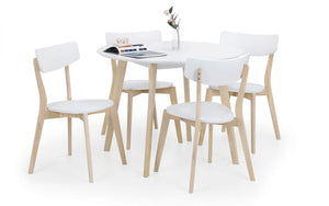 Casa Round Dining Table (100W x 100D x 75Hcm) - Available in Grey/Black or White